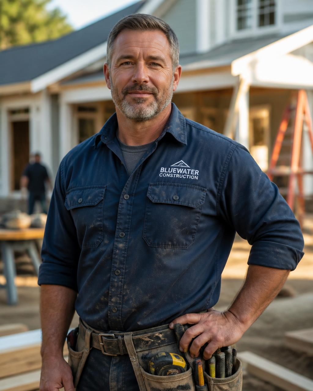 Terry Hay, owner of Olla Handyman Services, on a residential job site
